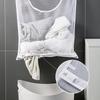 Wall-Mounted Multifunctional Bathroom Storage Bag for Clothes, Socks, Underwear, and Laundry.