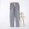 Autumn and winter, home pants couple, plaid trousers, men's pajama pants padded cotton thermal casual loose women's trousers