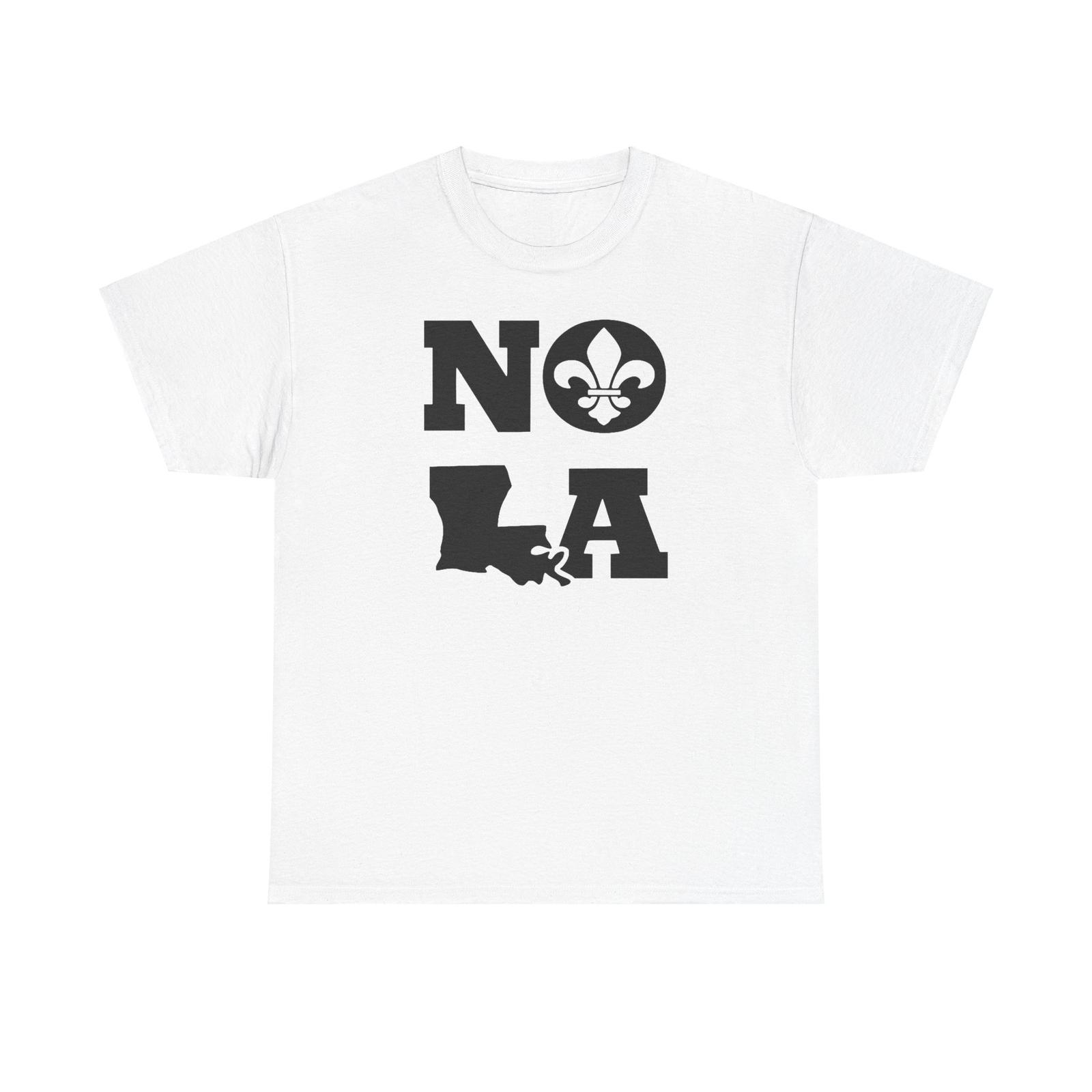 

NOLA Новый Орлеан Луизиана Футболка Топы Футболка, Хлопковая рубашка унисекс, Подарок на Марди Гра, Французский 4XL