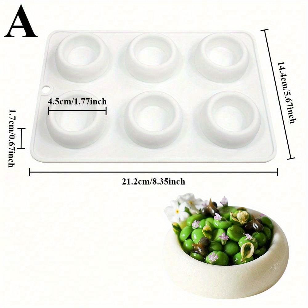 Silicone Pudding Cup Mold Chocolate Mousse and Cake Decorating Tools Bakeware Dish Muffin Pan Non-Stick Baking Supplies