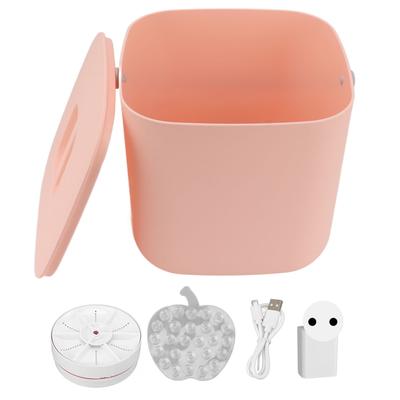 Frukt Grönsaks Tvättmaskin Djuprengöring Stabil Pålitlig Mini Diskmaskin för Hem Kök Rosa