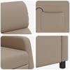 Massage Recliner Chair Cappuccino Faux Leather