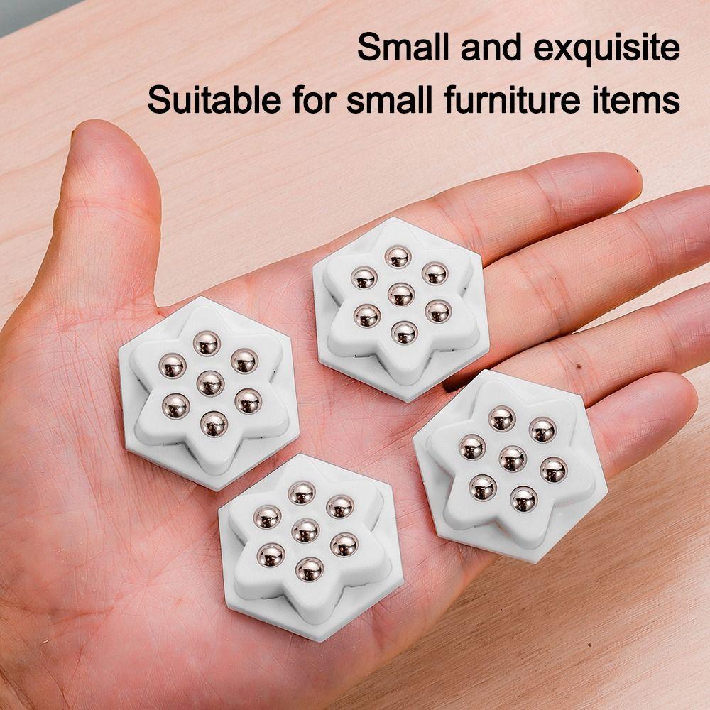 4Pcs Mute Self Adhesive Pulley Self Adhesive Furniture Casters Durable Furniture Move Accessories