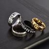 Stainless Steel Men Vintage Nordic Rune Ring Unisex Gothic Jewelry for Men