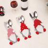 6/1pcs Gnome Christmas Cutlery Holder Knife Fork Pocket Bags Santa Claus Xmas Tableware Cover Party Dinner Table Decoration