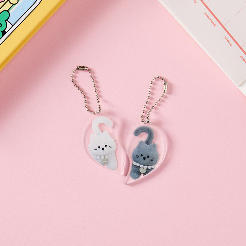 [1+1] Two Hearts Chi Chi Keyring Set