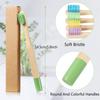Kids Bamboo Toothbrushes 5 Pack BPA Free Soft Bristles Toothbrush Eco Friendly Natural Bamboo Toothbrush Set Compostable Wooden