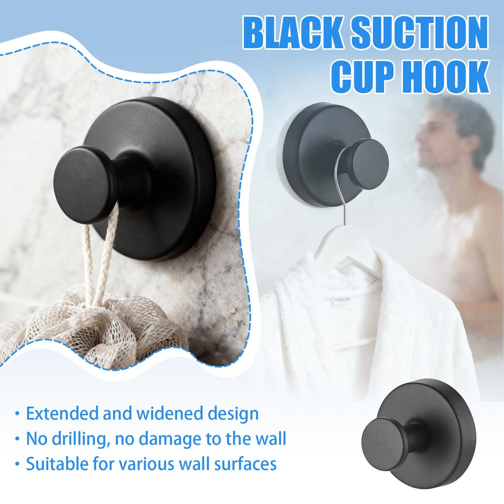 Glass Wreath Suction Cup Hook, 2025 New Drill-free Suction Cup Hook, Front Door Wreath Hook, Shower Bathroom Mirror Metal Towel Hook