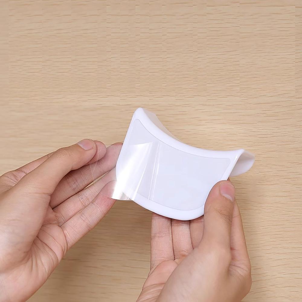 White Headphone Headset Earphone Stand Hook Hanger Holder Under Desk -Adhesive