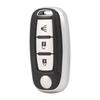 Leather Key Cover for Dongfeng Qichen D60, T90, T70 - All-Inclusive Key Shell with Buckle, Unisex Design.