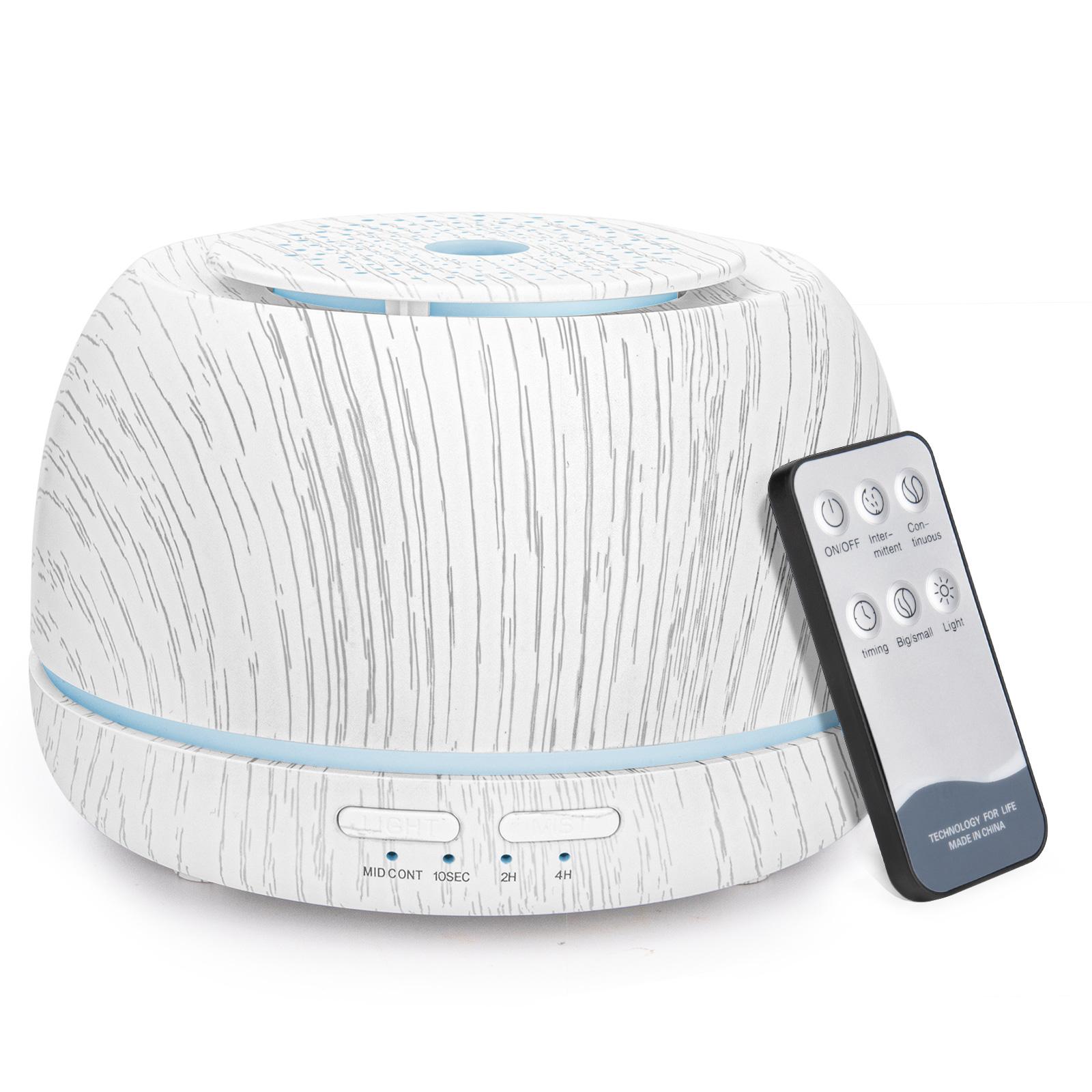 

Увлажнитель воздуха, диффузор эфирных масел, ультразвуковой распылитель холодного тумана 300 мл, ароматерапевтический увлажнитель с таймером, 7-цветный диффузор света