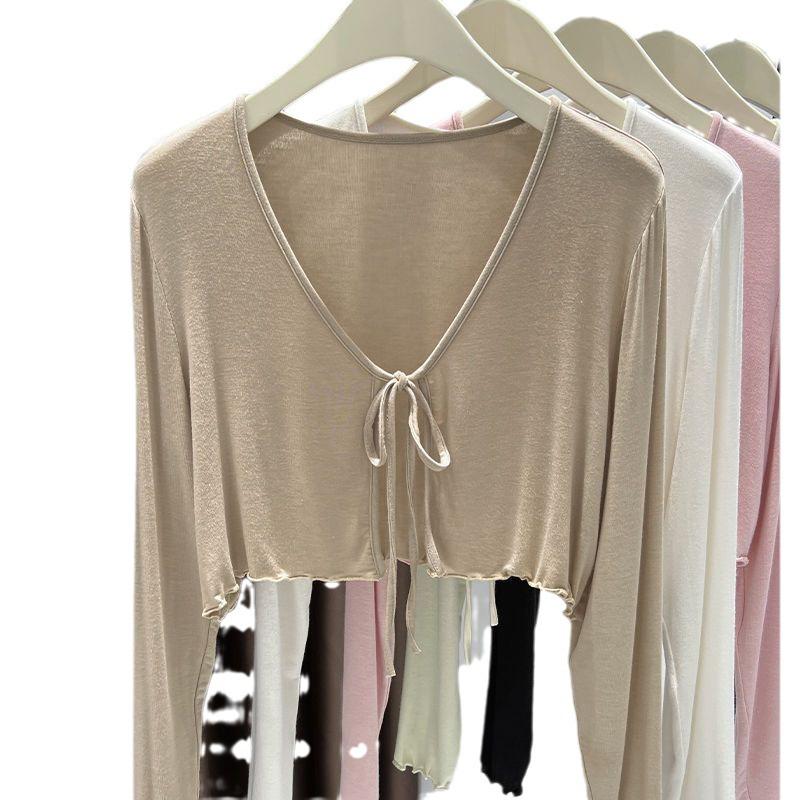 Women's Plus Size Ultra-Thin Ice Silk Sun Protection Cardigan Shawl