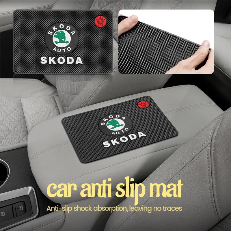 CGP1 Car Anti-Slip Mat Pad Rubber Mobile Sticky Dashboard Phone Stand Non-Slip Mat For Skoda Fabia 1 2 Octavia a7 Superb Rapid Yeti