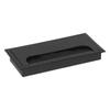 Aluminum Alloy Rectangle Desk Wire Hole Cover Table Outlet Port Computer Desk Cable Grommet Hole Holder with Black Brush