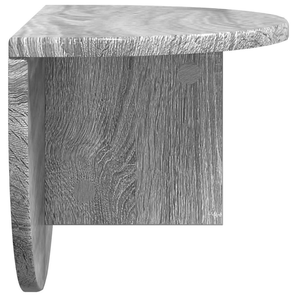 Wall Shelf Grey Sonoma 48 x 24 x 24 cm Particleboard