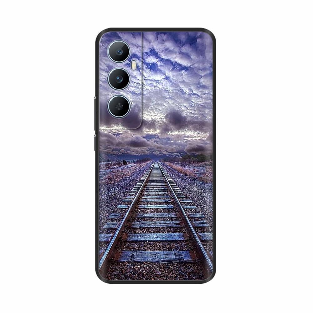 For Realme C65 4G C 65 RealmeC65 6.67" 2024 Silicone Phone Cover Lovely Flower Lightweight Cover for Oppo Realme C65 Cases Shell