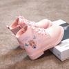 Girls' Princess Boots Autumn and Winter Children's Fashionable Fleece Leather Boots