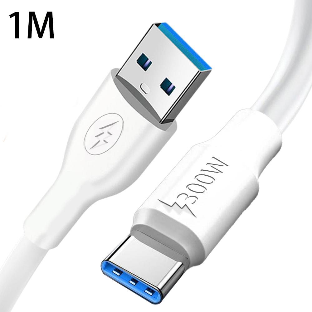 Robustes dickes Typ-C-Kabel 300W Superschnellladung USB-C-Handyladegerät Datenkabel für Android Samsung Xiaomi Typ-C-Kabel