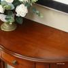 European Solid Wood Console Cabinet, Long Hallway Table, Semicircular New Chinese Style
