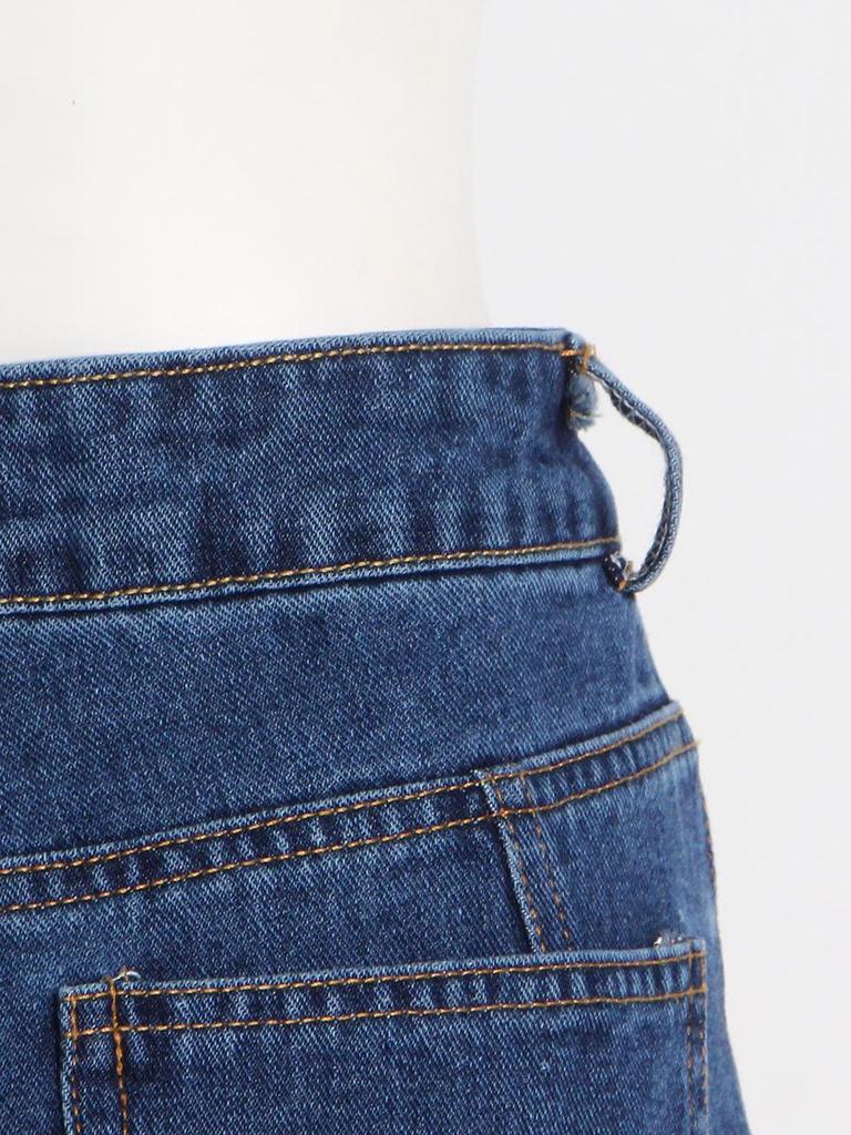 Autumn 2025 Women's High-Waisted Wide-Leg Jeans with Large Pockets and Casual Style