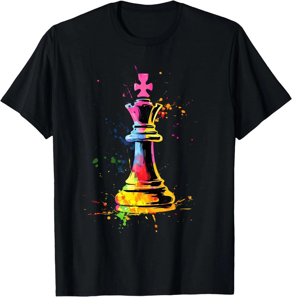 Colorful Chess Piece Chess Player T-Shirt