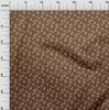 oneOone Cotton Flex Brown Fabric Leaves Sewing Craft Projects Fabric Prints By Yard 40 Inch