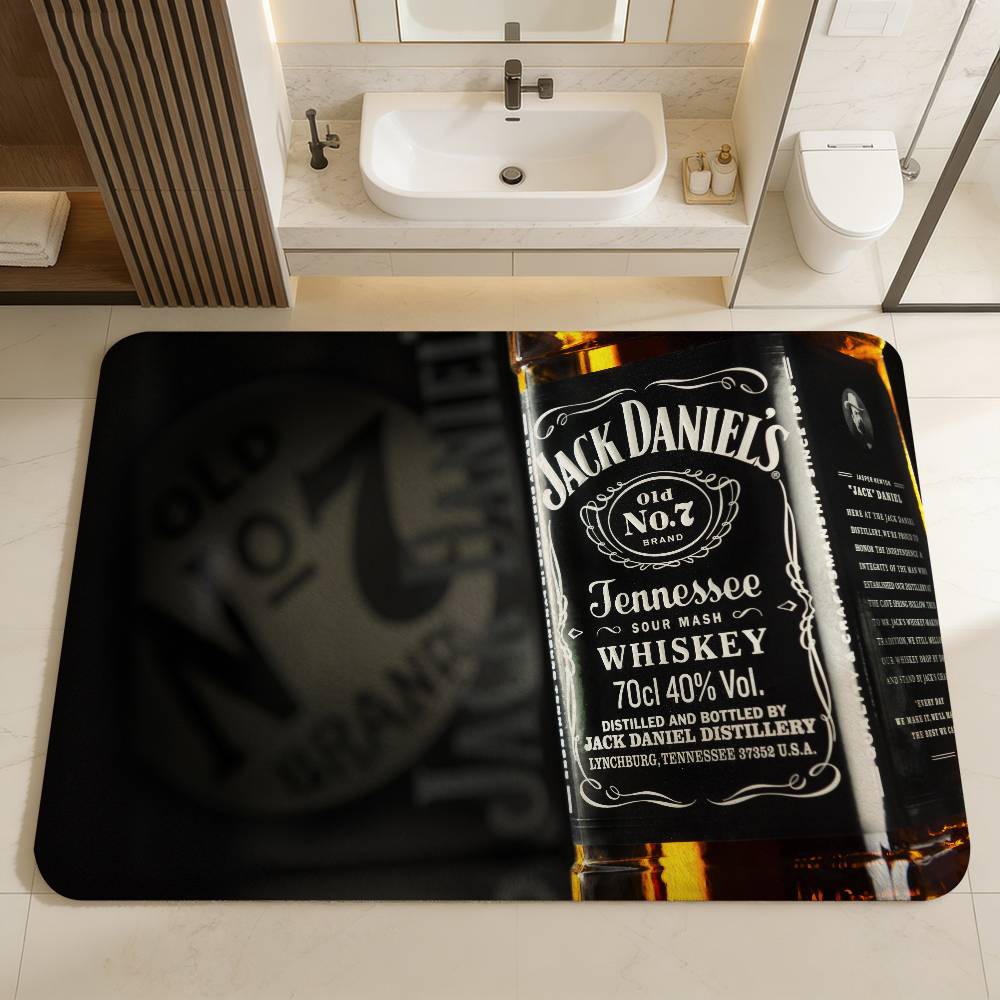 J-Jack D-Daniels LOGO Vloerkleed Scandinavische Stijl Huis Deurmat Badkamer-Toilet Matten Slaapkamer Hotel Decor Mat