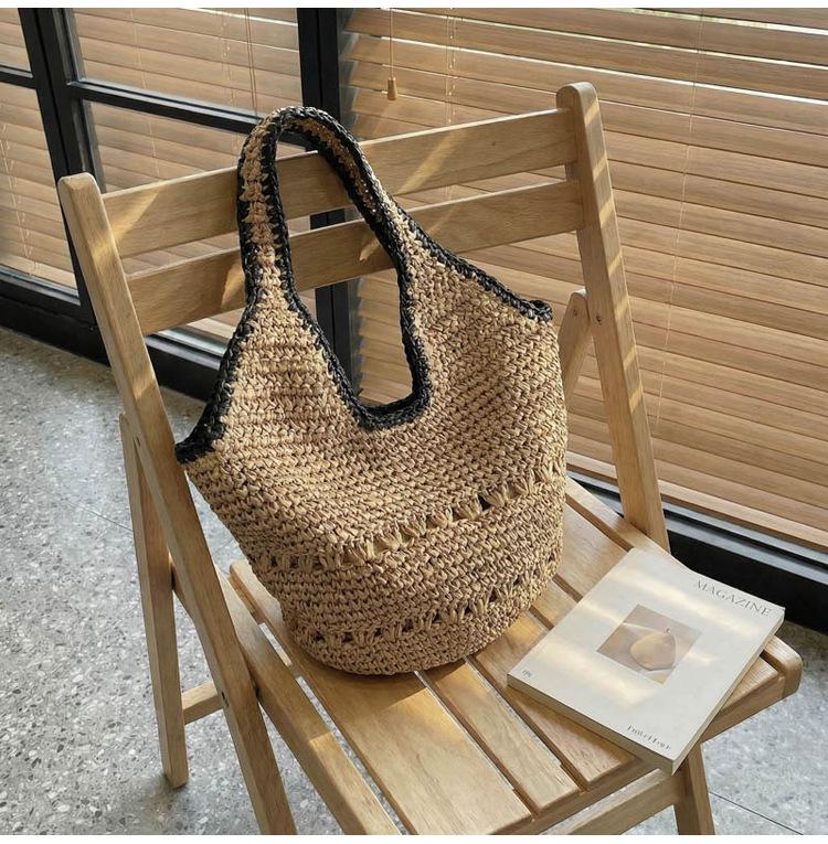 Spring 2026 Woven Beach Tote - Crossbody & Shoulder Handbag