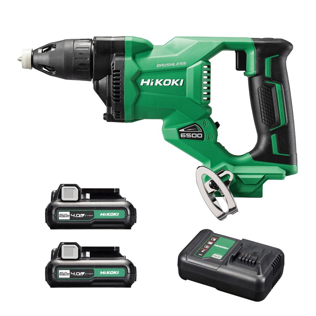 HiKOKI Rechargeable Board Driver W12DA Lightweight Includes 2 and 2 system cases 10.8V 1.1kg batteries, charger, W12DA(2LS)