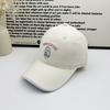 New color matching baseball cap cute puppy embroidered cap trendy brand versatile face little female visor