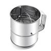 Clumps Break Up Stainless Steel Flour Strainer Stainless Steel Flour Strainer Rotating Mixing Ring Capacity Features