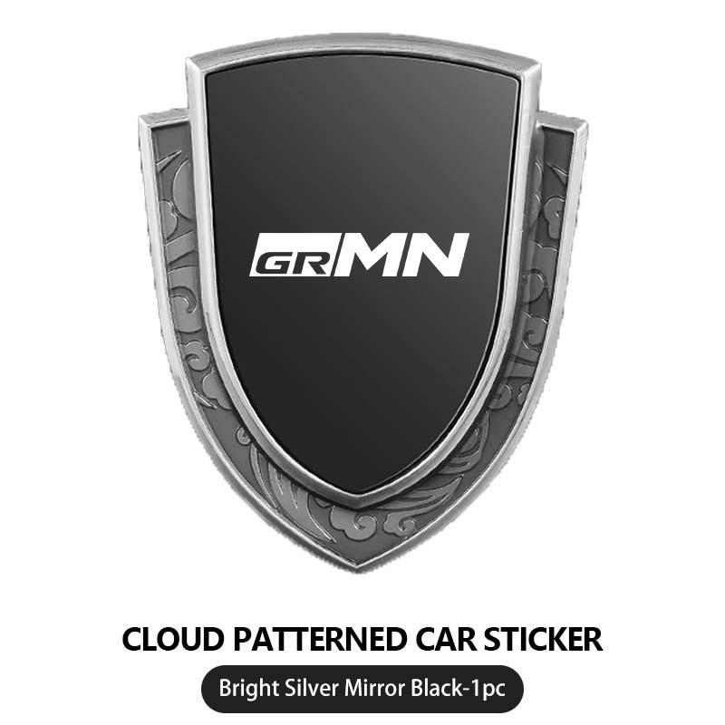 Car Styling 3D Shield Metal Emblem Badge Sticker Decoration Decal For Toyota GR MN Corolla Yaris Aygo Prius RAV4 Crown CHR Camry