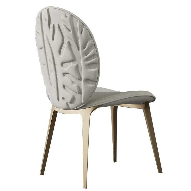 Italian Style Light Luxury Home Dining Chairs Simple Modern Hotel Restaurant Backrest Chair Cadeiras De Jantar Furniture