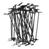 30PCS Panel Hooks Black Slatwall Hanger Thickened Easy Installation Anti Rust Display Pegs for