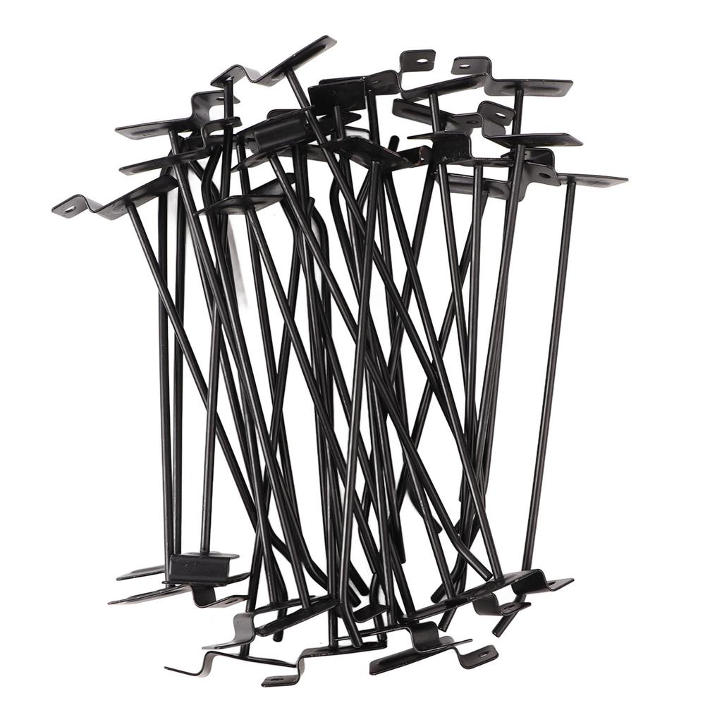 30PCS Panel Hooks Black Slatwall Hanger Thickened Easy Installation Anti Rust Display Pegs for