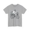 Radfahrer T-Shirt | Fahrrad Shirt | Waschbär fährt Fahrrad mit Kind