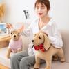 Chihuahua/Labrador/Bulldog/Pomeranian Puppy Stuffed Shar Pei Dog Plush Toy Cute Simulation Pets Soft Baby Dolls Gifts For Kids