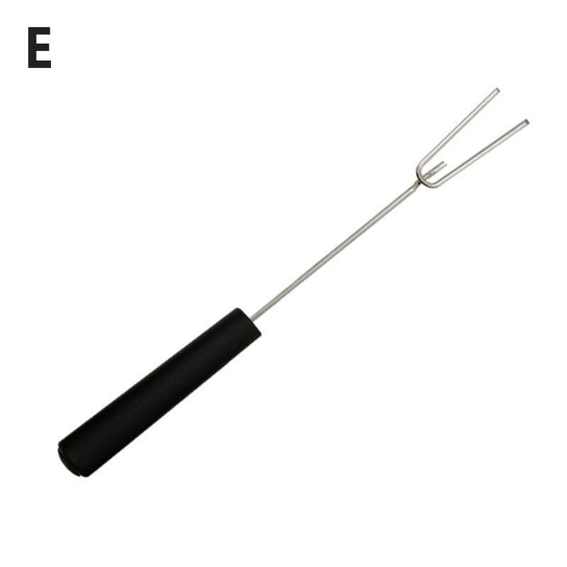 

1PC Chocolate Dipping Tool Dipping Pralines Home DIY Bakeware Truffles Fork Fondant Kitchen Stainless Steel Cake Decor. Plum