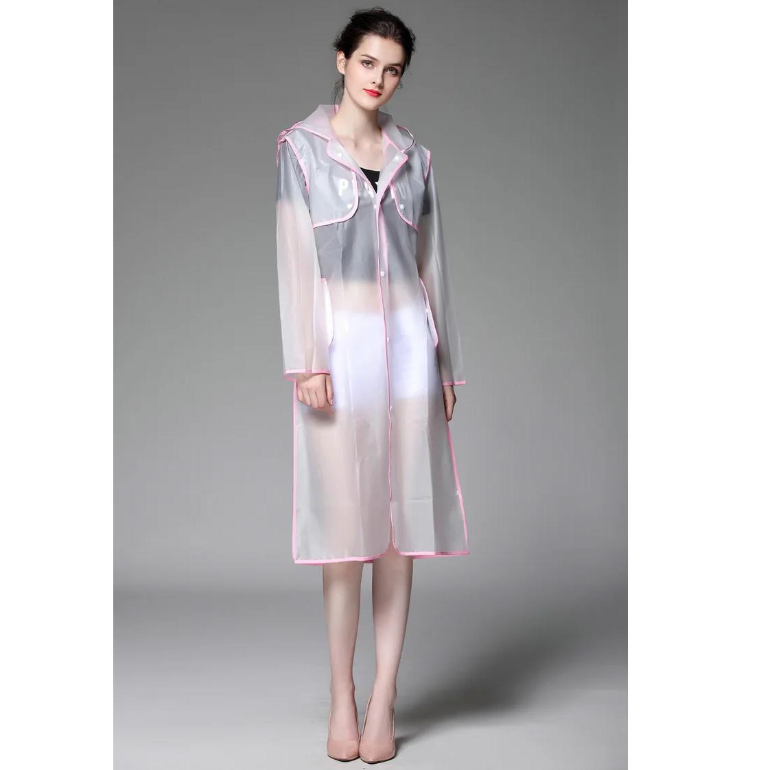 

Новая мода EVA женское пончо со шляпой дамский водонепроницаемый длинный полупрозрачный плащ-понч открытый мужской ветрозащитный байкерский дождевик куртка L