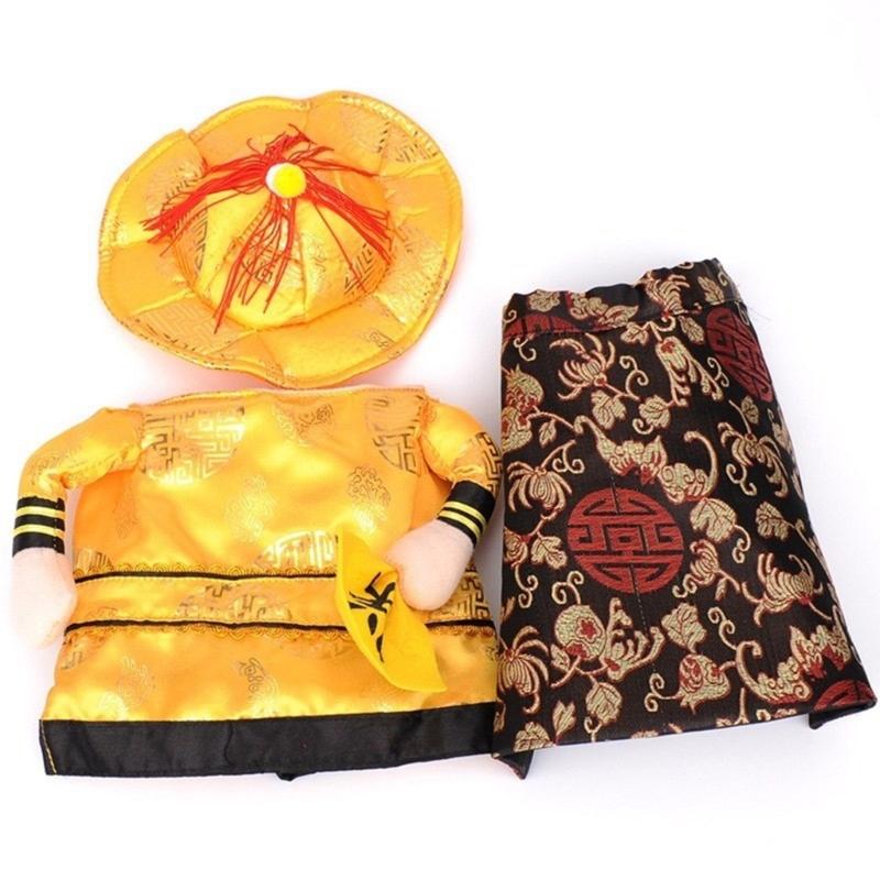 Chinese Emperors Princesses Cats Costume Funny Pet Clothing Traditional Soft Breathable Polyester Fabric