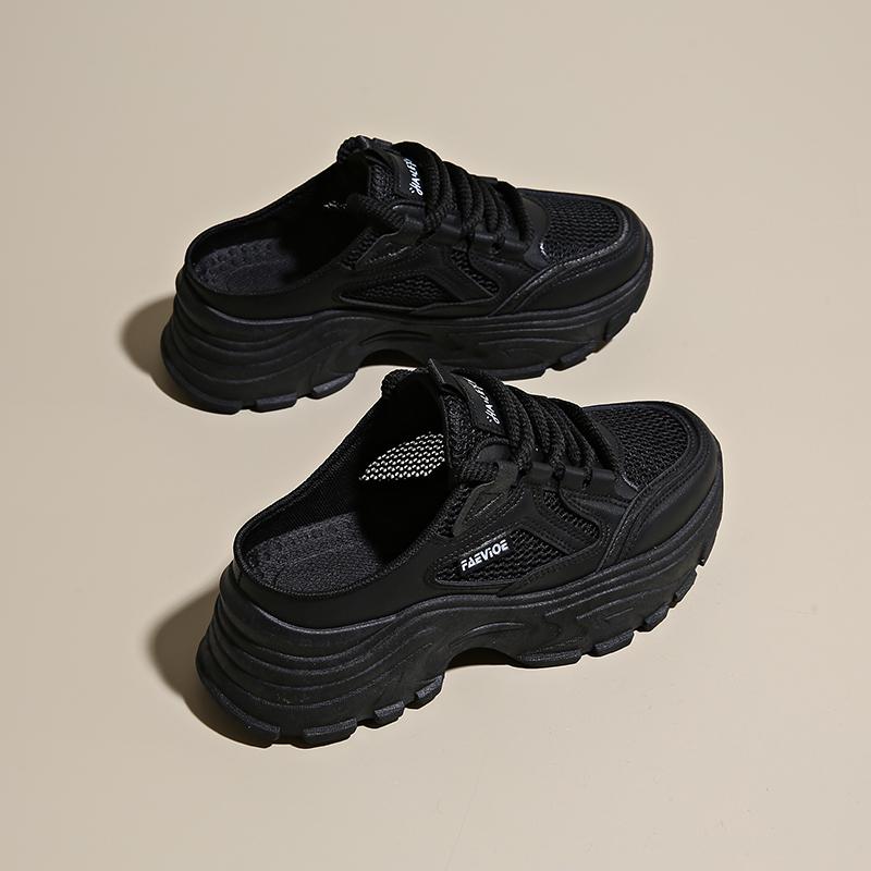 

Модные женские сетчатые мюли на танкетке CRLAYDK, модные слипоны, летние удобные лоферы, повседневные туфли без задника для отдыха и ходьбы 40