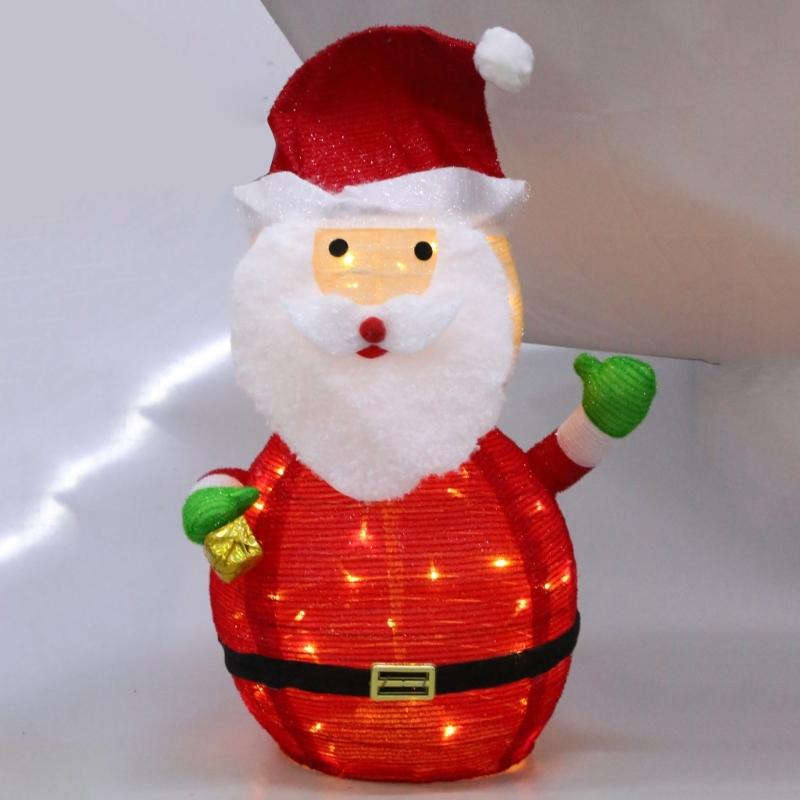 Indoor Outdoors Garden Christmas Snowman Santa Penguin Lantern Ornament X3UC