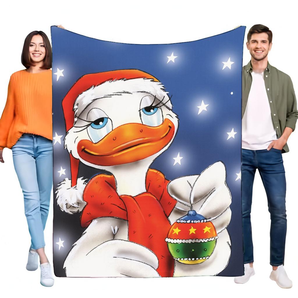 Cozy Cartoon Duck Blanket Soft Ultra-Thick Warm Bed Sofa Throw Gift For Kids And Adults, Perfect For Winter Snuggling, Bedroom D