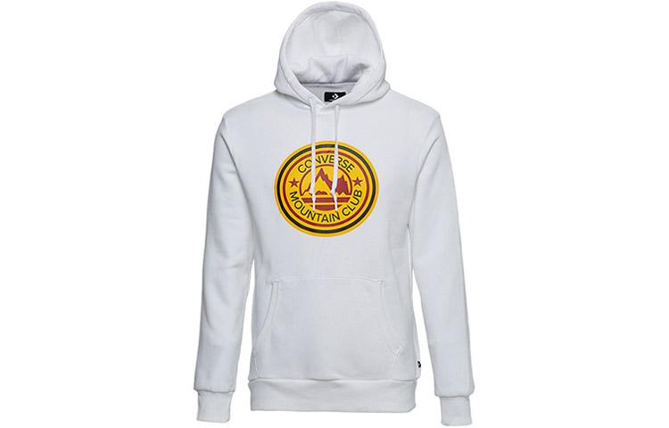 Converse Sweatshirts Unisex White Hooded Moderate Regular 10018994-A03 L