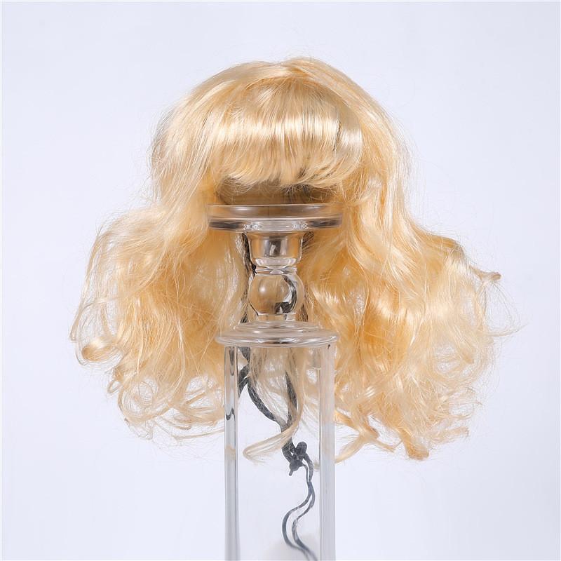 

Качественный полиэстеровый высокий парик для собаки для косплея и веселья, универсальный для всех питомцев и случаев Gold 25cm 75g