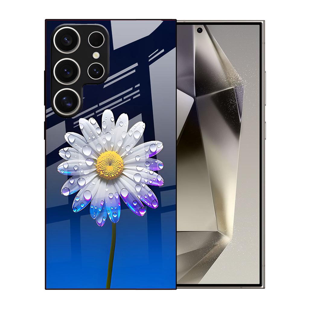 Samsung S26ULTRA Mobile Phone Case A90 Daisy S24 Tempered Glass A16 Gradual Change Color Protective Case A07