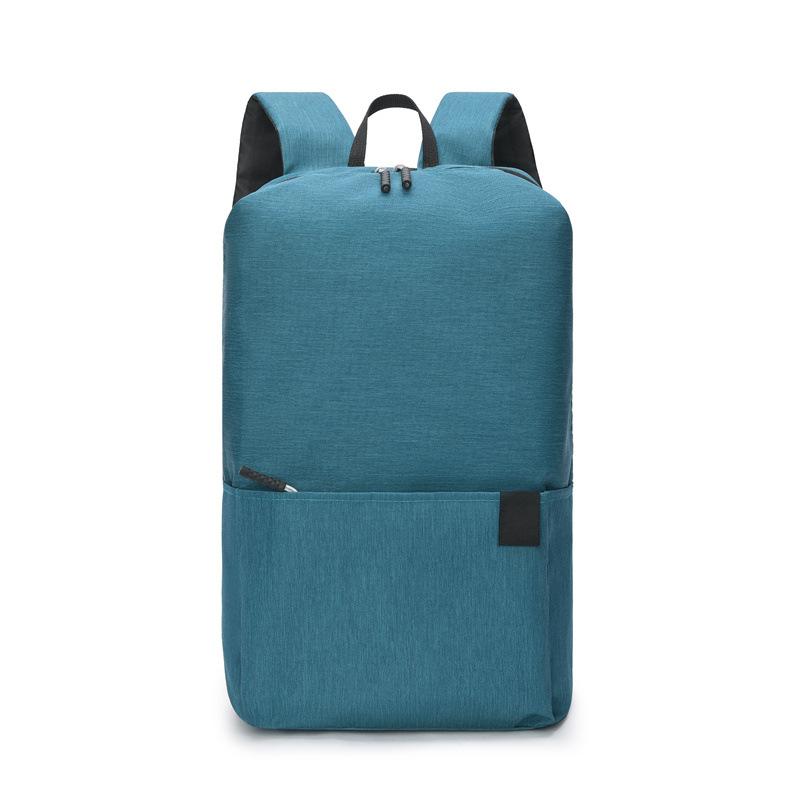 Solid color backpack, colorful outdoor student bag, small backpack, travel bag