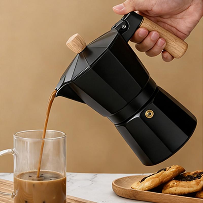 Alüminyum Espresso Ocak Üstü Moka Pot Express Kahve Makinesi Perkolatör İtalyan Klasik Mocha Kahve Makinesi
