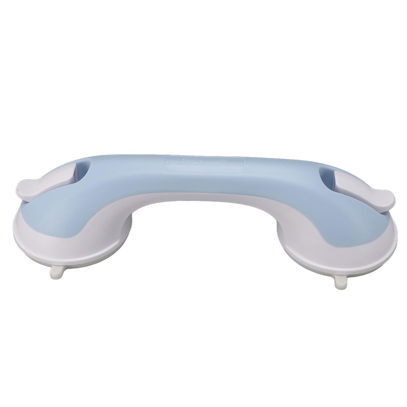 

Поручень для душа с присоской, надежная фиксация, ручка для душа для пожилых людей, безопасный поручень для ванны Blue and White