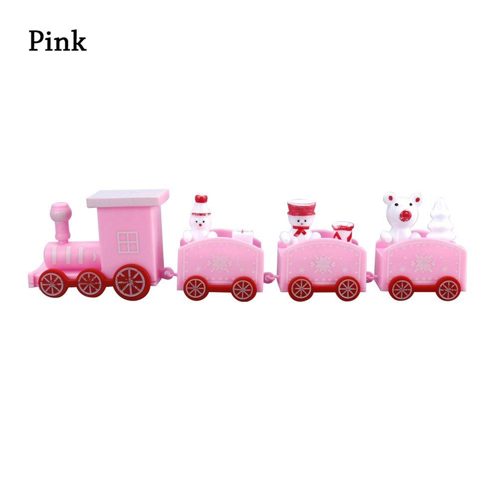Girls Xmas Decor Party Merry Christmas New Year Plastic Train Christmas Ornament